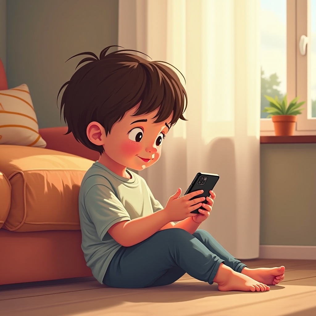 有多少小朋友在年幼時擁有電話