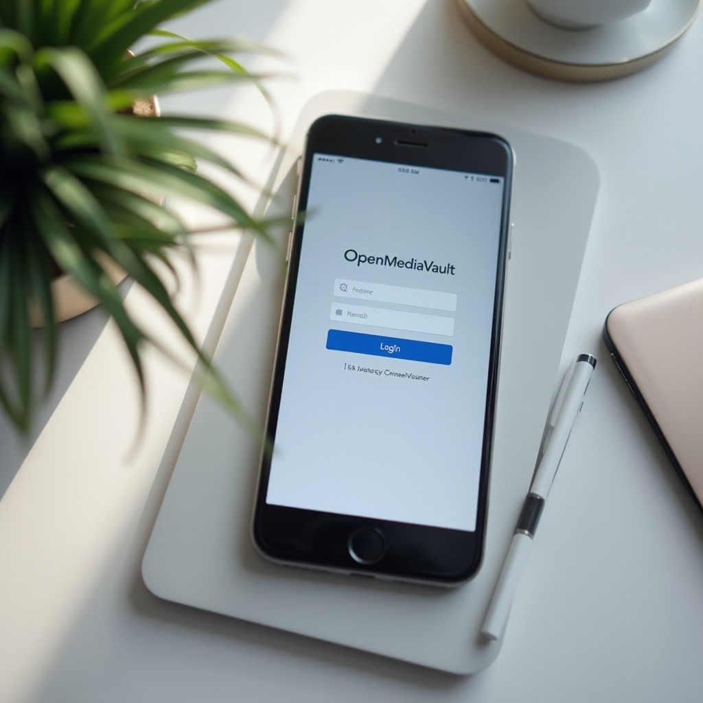 如何使用我的手機進入openmediavault